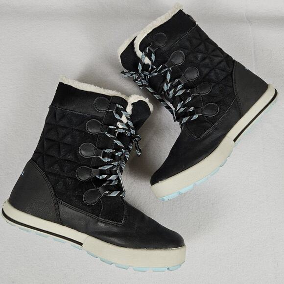 Merrell Heidi Waterproof Suede Sherpa Womens Snow Boot  Winter Black 5 Size 36 - Picture 16 of 16